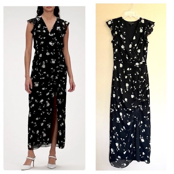 Banana Republic Floral Ruched Maxi Dress - Picture 1 of 9
